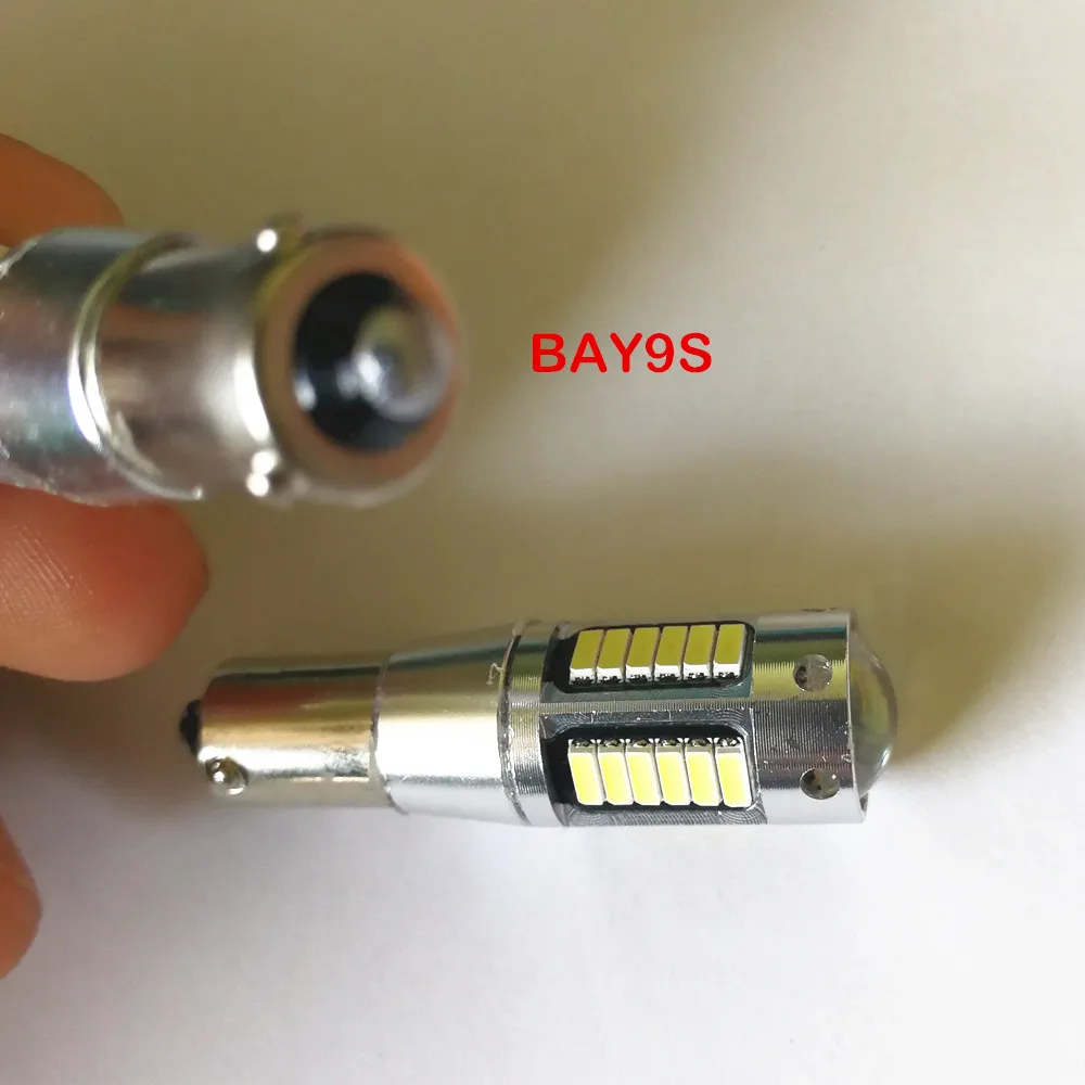Без ошибок Янтарный 120 градусов H21W BAY9s BA9S светодиодный фонарь для переднего