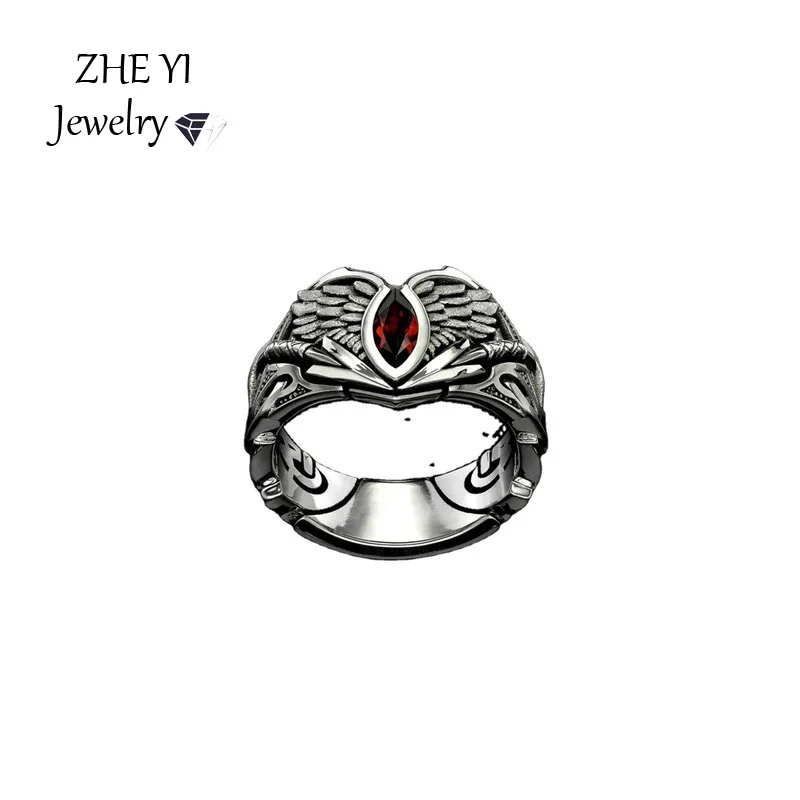 Vintage Devil Wings Rings for Men Retro Darkly World Design Red Zirconia Ring Male Punk Gothic Party Jewelry Accessories Gifts
Vintage Devil Wings Rings for Men Retro Darkly World Design Red Zirconia Ring Male Punk Gothic Party Jewelry Accessories Gifts