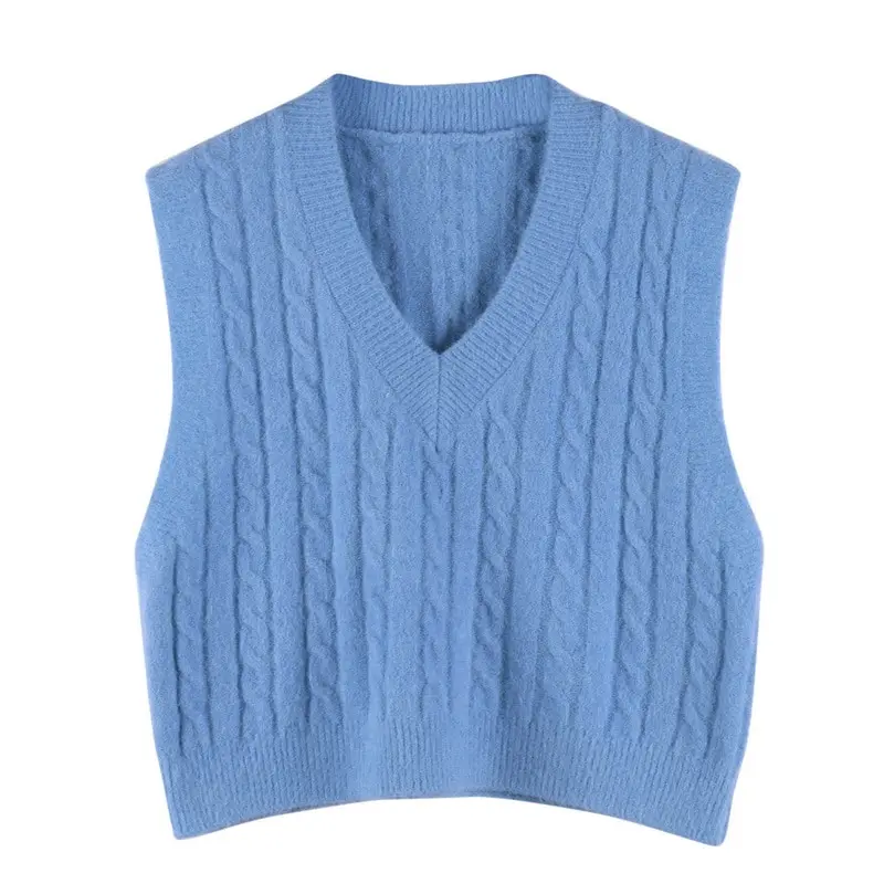 Vest Women Solid Loose Korean Student Sleeveless Knitted V-Neck Autumn Sweater Vest Female Coats Simple Outwear Pullover Tops
Vest Women Solid Loose Korean Student Sleeveless Knitted V-Neck Autumn Sweater Vest Female Coats Simple Outwear Pullover Tops