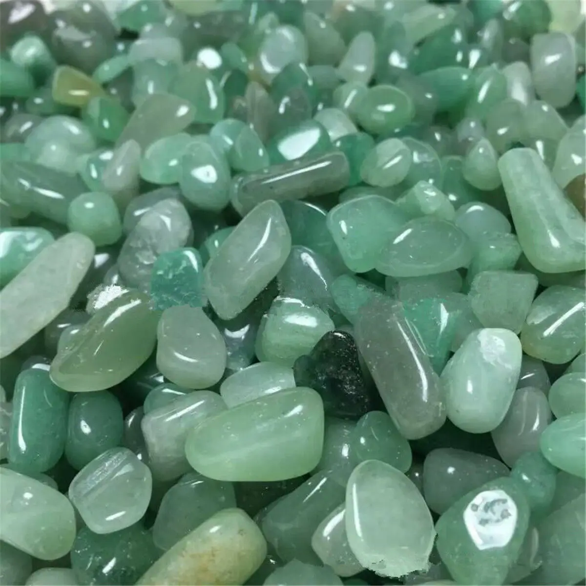 100 г натуральный зеленый авантюрин барабанные камни кварцевый кристалл
