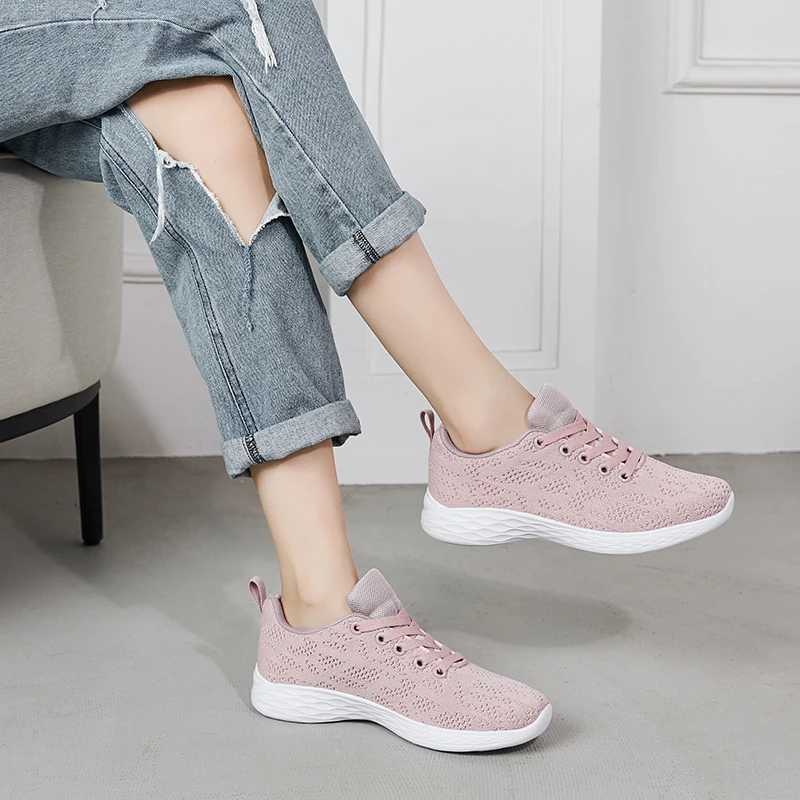 Женская обувь, плетеная дышащая обувь для отдыха на плоской подошве, модная женская спортивная обувь для мам
Женская обувь, плетеная дышащая обувь для отдыха на плоской подошве, модная женская спортивная обувь для мам