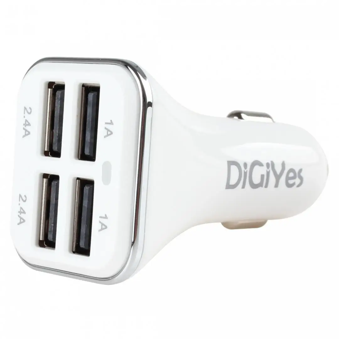 DiGiYes 34 Вт 5В 6.8A 4 Порты и разъёмы USB розетка для автомобильного прикуривателя