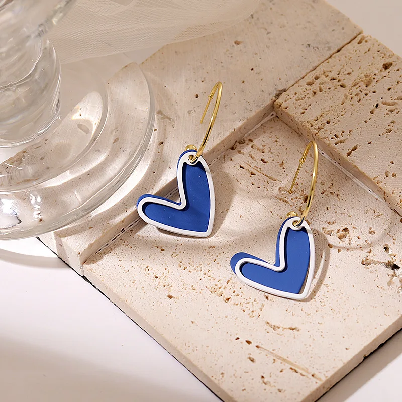 2021 New Korean Style Blue Heart Drop Dangle Earrings for Women Fashion Ins Women’s Party Birthday Earrings Accessories Jewelry
2021 New Korean Style Blue Heart Drop Dangle Earrings for Women Fashion Ins Women’s Party Birthday Earrings Accessories Jewelry