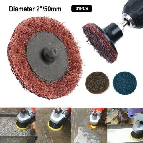 30Pcs 2\" 50mm Lock Conditioning Discs Quick Change Discs Die Grinder Sanding Pads Grinding Discs With Holder
30Pcs 2\" 50mm Lock Conditioning Discs Quick Change Discs Die Grinder Sanding Pads Grinding Discs With Holder