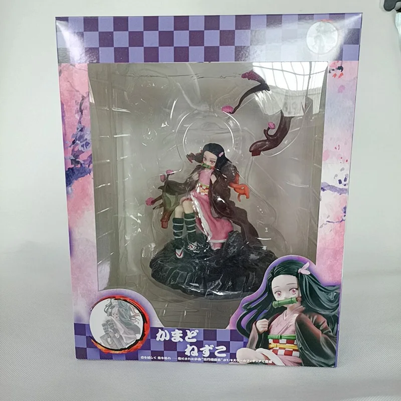 Anime Demon Slayer Kimetsu no Yaiba Nezuko Kamado PVC Action Figure Anime Figure Model Toys Collection Doll Gift