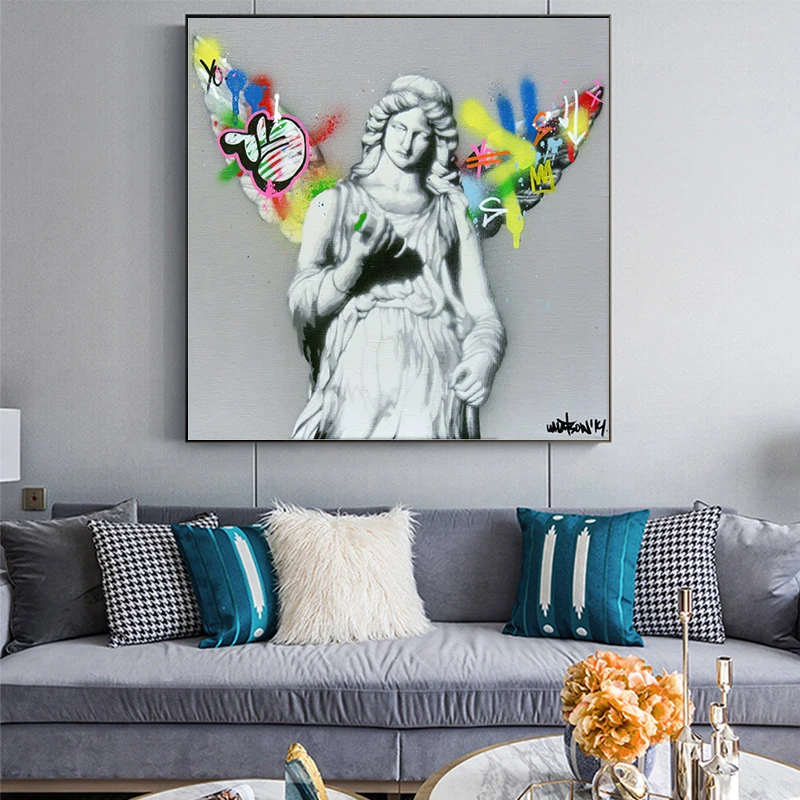 Graffiti Angel Girl Canvas Paintings Graffiti Street Art Posters And Prints Cuadros Wall Art Pictures For Living Room Home Decor
Graffiti Angel Girl Canvas Paintings Graffiti Street Art Posters And Prints Cuadros Wall Art Pictures For Living Room Home Decor