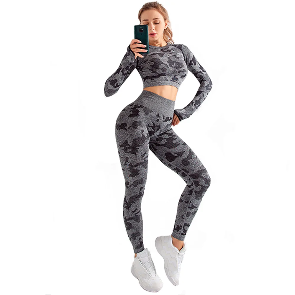 Women Seamless yoga Set Fitness Sports Suits GYM Cloth Yoga Long Sleeve Shirts High Waist Running Leggings Workout Pants Shirts
Women Seamless yoga Set Fitness Sports Suits GYM Cloth Yoga Long Sleeve Shirts High Waist Running Leggings Workout Pants Shirts
