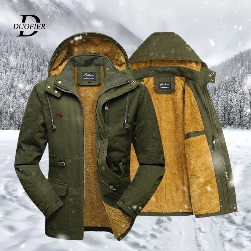 Winter Jacket Men Hooded Cotton Liner Thicken Warm Mens Parka Coat Fleece Zipper Jackets Windprood Male Coat Outdoor Clothing
Winter Jacket Men Hooded Cotton Liner Thicken Warm Mens Parka Coat Fleece Zipper Jackets Windprood Male Coat Outdoor Clothing