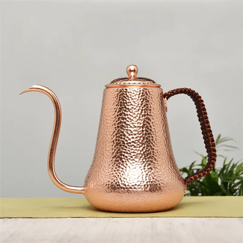 100% Pure Red Copper Coffee Pot 900ML Tea Pot Drip Kettle 
100% Pure Red Copper Coffee Pot 900ML Tea Pot Drip Kettle