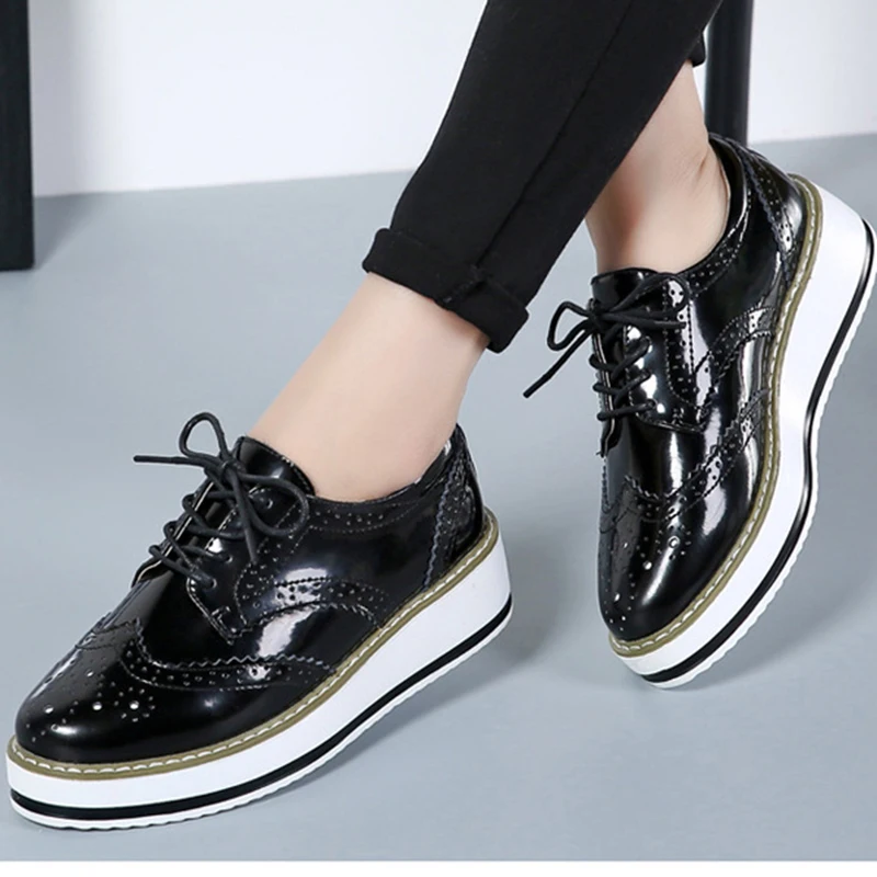 2021 Spring Autumn Large Size Women's Single Shoes British Wind Brogue Women's Shoes Cowhide Thick Bottom Leather Shoes Women
2021 Spring Autumn Large Size Women's Single Shoes British Wind Brogue Women's Shoes Cowhide Thick Bottom Leather Shoes Women