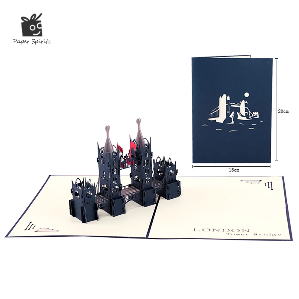 Handmade London Bridge 3D Pop-Up Birthday Card Anniversary Gifts Postcard Wedding Invitations Greeting Cards Thank You Cards 
Handmade London Bridge 3D Pop-Up Birthday Card Anniversary Gifts Postcard Wedding Invitations Greeting Cards Thank You Cards