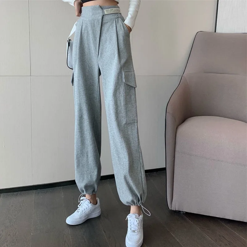 Women Korean High Street Harem Sport Pants 2021 Casual Pants Plus Size(M-3XL) Elastic Waist Loose Jogging Trousers Ladies Pop
Women Korean High Street Harem Sport Pants 2021 Casual Pants Plus Size(M-3XL) Elastic Waist Loose Jogging Trousers Ladies Pop