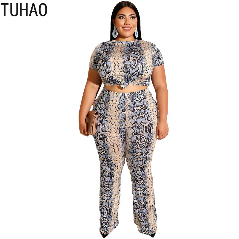 TUHAO 2020 Spring Summer Sexy Short Sleeve Crop Top Large Size 5XL 4XL 3XL Printed Blouse Pants Suit 2 Piece Set Women WM73
TUHAO 2020 Spring Summer Sexy Short Sleeve Crop Top Large Size 5XL 4XL 3XL Printed Blouse Pants Suit 2 Piece Set Women WM73
