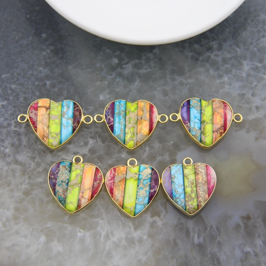 Трендовые сердца Форма император камень, соединитель, морской осадочный Imperial яшмы кулон, для изготовления украшений своими руками, подвеск...
Трендовые сердца Форма император камень, соединитель, морской осадочный Imperial яшмы кулон, для изготовления украшений своими руками, подвеск...