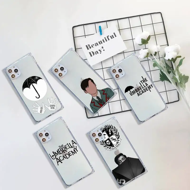 Umbrella Academy art design Phone Case For iPhone 7 8 11 12 X XS XR MINI Pro Max Plus Clear Square Transparent
Umbrella Academy art design Phone Case For iPhone 7 8 11 12 X XS XR MINI Pro Max Plus Clear Square Transparent