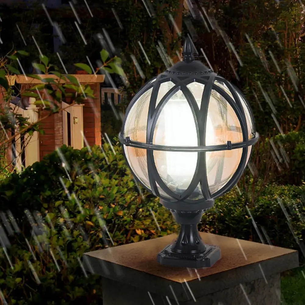 Outdoor Pillar Lamp Wall Lamp European Globe Door Post Garden Black Round Pillar Ball Exterior Lighting Lamp Waterproof Yar D1b4
Outdoor Pillar Lamp Wall Lamp European Globe Door Post Garden Black Round Pillar Ball Exterior Lighting Lamp Waterproof Yar D1b4