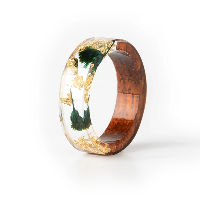 Wooden Rings for Women or Men Dark Green&Yellow&Brown Handmade Dried Flowers Epoxy Wood Resin Ring Fashion Jewelry Gifts-1 pc
Wooden Rings for Women or Men Dark Green&Yellow&Brown Handmade Dried Flowers Epoxy Wood Resin Ring Fashion Jewelry Gifts-1 pc