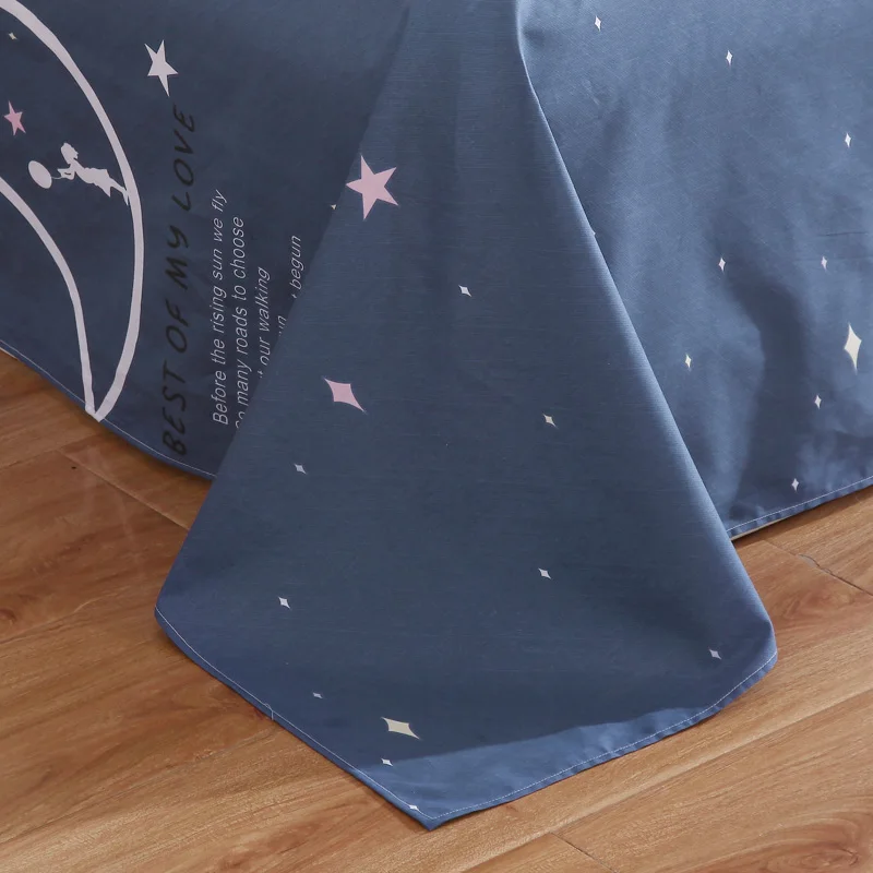 New 100% Cotton Bed Sheet Twin Full Queen King Single Double Size Cartoon Flat Sheet Bedclothes Stars Of The Moon Bed Sheet 
New 100% Cotton Bed Sheet Twin Full Queen King Single Double Size Cartoon Flat Sheet Bedclothes Stars Of The Moon Bed Sheet