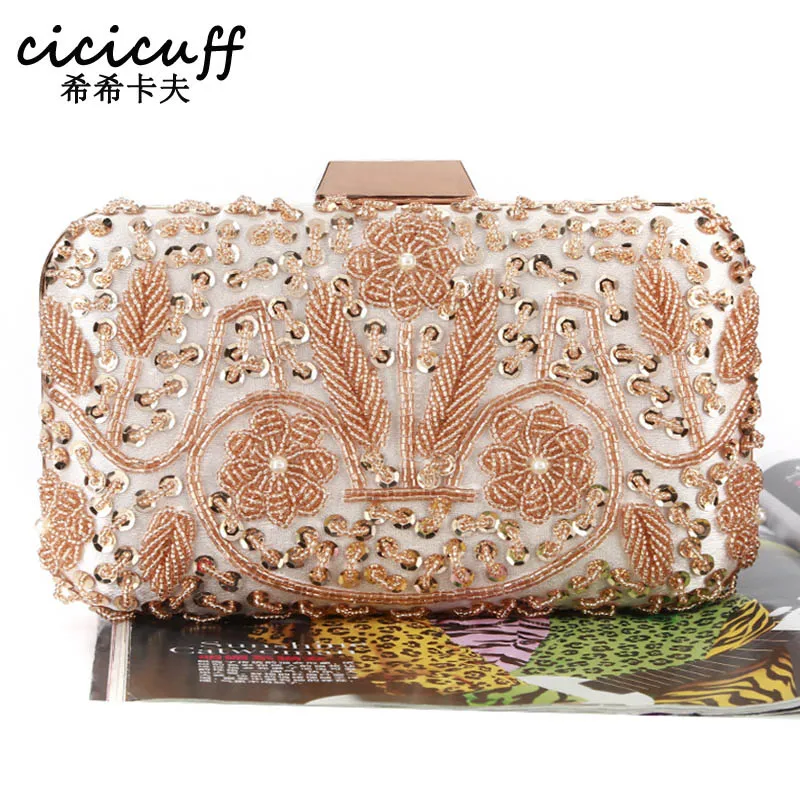 Evening Clutch New Glitter Women Beaded Clutch Silver Evening Bags Chains Handbag Wedding Dress Bag Party Purse Banquet Package
Evening Clutch New Glitter Women Beaded Clutch Silver Evening Bags Chains Handbag Wedding Dress Bag Party Purse Banquet Package