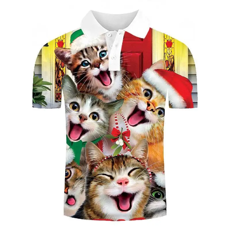 2019 polo shirt men 3d Shirts Christmas hat Print Casual New Design Men Polo Shirts Summer High Quality Tees Tops Polo Shirts
2019 polo shirt men 3d Shirts Christmas hat Print Casual New Design Men Polo Shirts Summer High Quality Tees Tops Polo Shirts