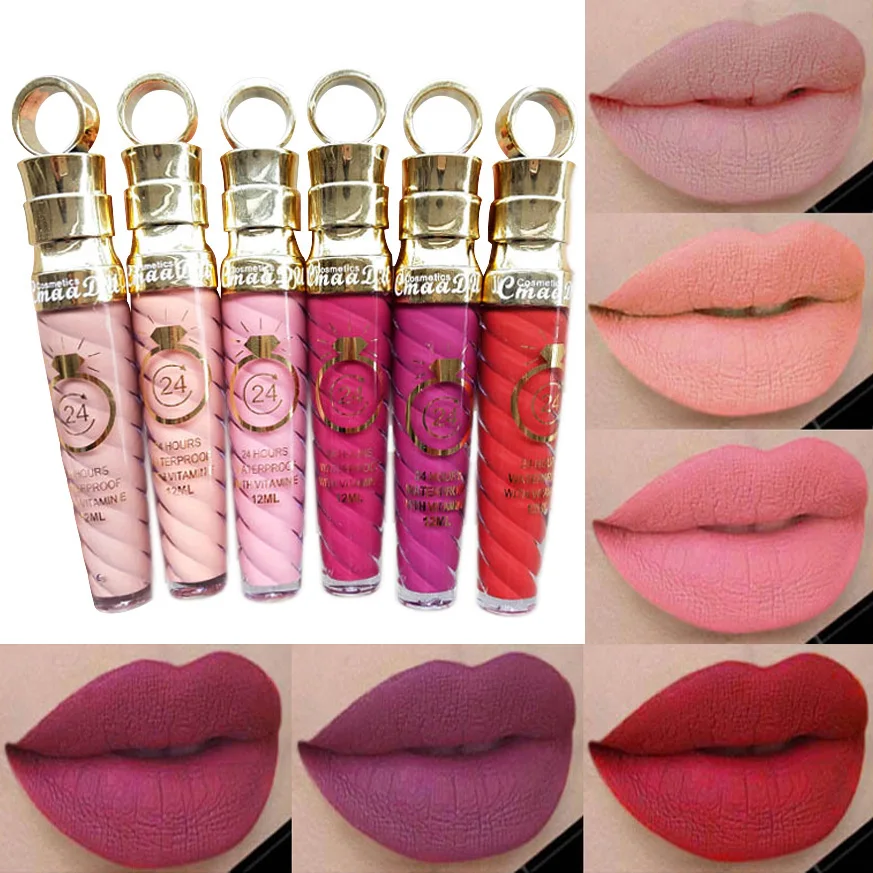 6 Colors Lipstick Waterproof Long Lasting Matte+Shimmer Mental Beauty Lip Gloss Nude Glitter Lip Gloss Beauty Red Lip Tint New
6 Colors Lipstick Waterproof Long Lasting Matte+Shimmer Mental Beauty Lip Gloss Nude Glitter Lip Gloss Beauty Red Lip Tint New