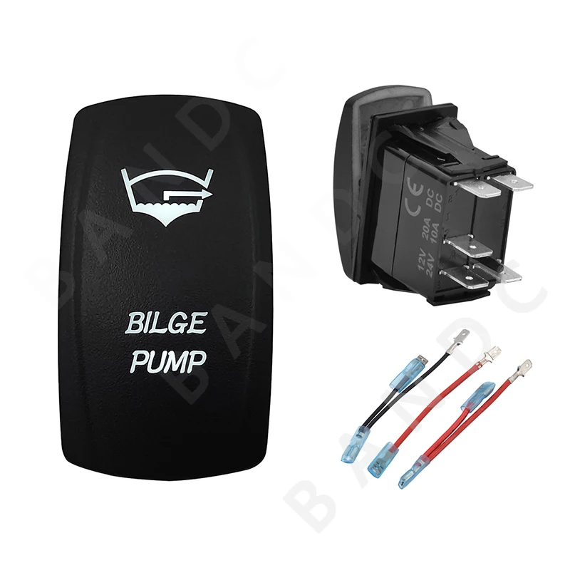 BILGE PUMP Rocker Switch 5P ON-OFF SPST White Led Button Switch for Car Boat Marine Vehicle Yacht,Jumper Wire,Universal Fitment
BILGE PUMP Rocker Switch 5P ON-OFF SPST White Led Button Switch for Car Boat Marine Vehicle Yacht,Jumper Wire,Universal Fitment