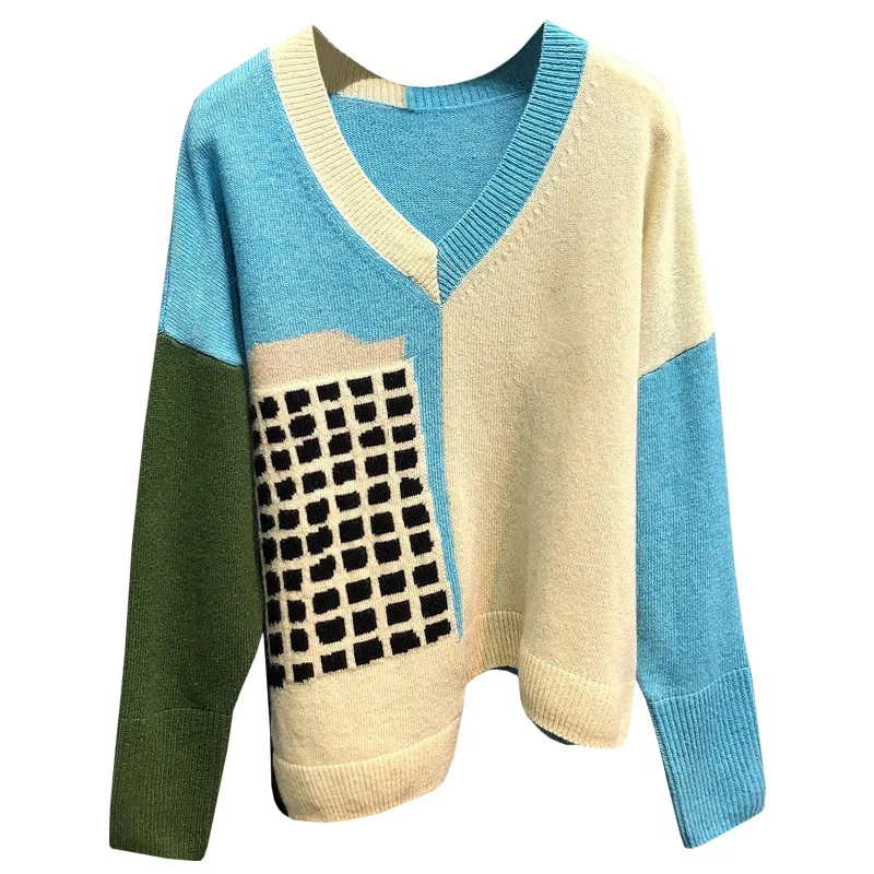 2021 early spring Wool cardigan sweater women soft and delicate irregular geometric pattern knit sweater
2021 early spring Wool cardigan sweater women soft and delicate irregular geometric pattern knit sweater