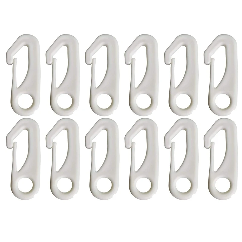 

12Pcs Flag Pole Clip Snap Hooks Flag Clips Flag Pole Accessory - Attach Flags Hooks to Halyard Rope and Buckle the Flag
