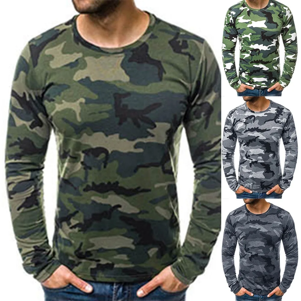 Mens Combat T-shirt Long Sleeve Camouflage Army Military Casual Breathable Tops Long sleeve ShirtSweatshirt Fashion Undershirt
Mens Combat T-shirt Long Sleeve Camouflage Army Military Casual Breathable Tops Long sleeve ShirtSweatshirt Fashion Undershirt