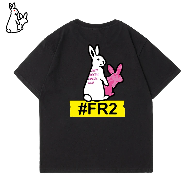 LooseFR2 Rabbits High-quality T-shirt Street Men's Women's Simple Print T-shirt
LooseFR2 Rabbits High-quality T-shirt Street Men's Women's Simple Print T-shirt