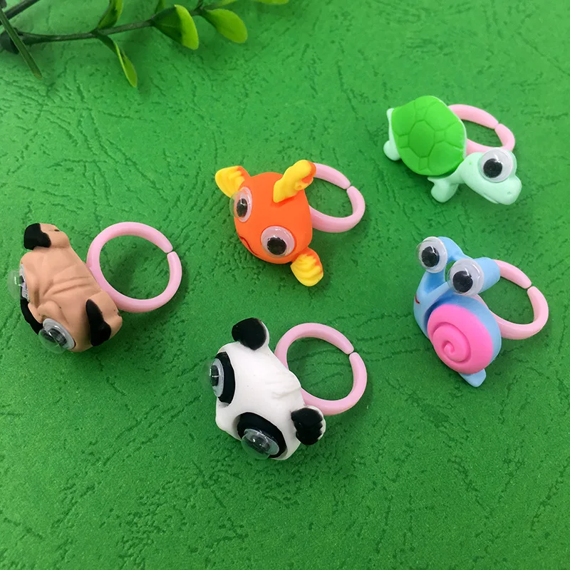 5pcs/pack Three-dimensional resin animal bracelet animal eyeball movable cute cartoon animal ring
5pcs/pack Three-dimensional resin animal bracelet animal eyeball movable cute cartoon animal ring