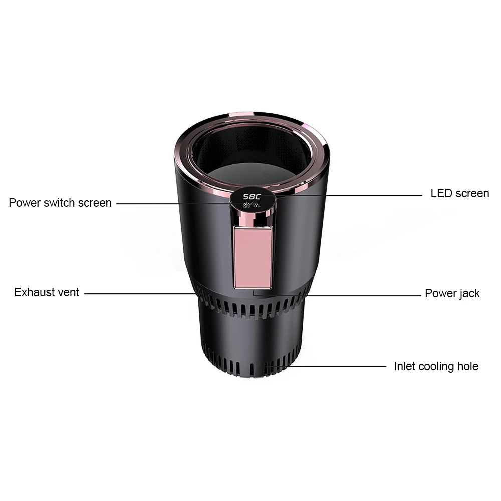 2-In-1 Smart Cooling & Heating Car Cup Electric Coffee Milk Warmer and Cooler Beverage Mug with Temperature Display for 12V Cars
2-In-1 Smart Cooling & Heating Car Cup Electric Coffee Milk Warmer and Cooler Beverage Mug with Temperature Display for 12V Cars