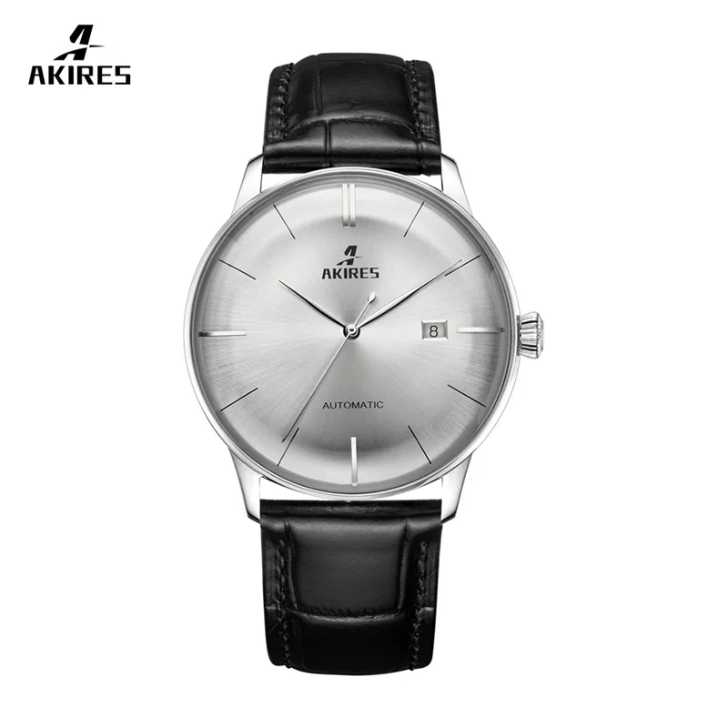 AKIRES Fashion Ultra-thin Mens Automatic Mechanical Watch Waterproof Calendar Stainless Steel Sapphire Glass Leather Strap Watch
AKIRES Fashion Ultra-thin Mens Automatic Mechanical Watch Waterproof Calendar Stainless Steel Sapphire Glass Leather Strap Watch