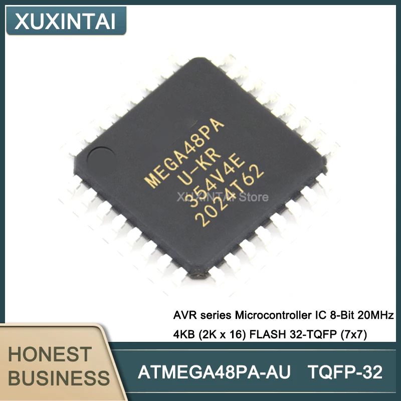 50 шт./лот ATMEGA48PA-AU ATMEGA48PA AVR series Microcontroller IC 8-Bit 20MHz 4KB (2K x 16)
50 шт./лот ATMEGA48PA-AU ATMEGA48PA AVR series Microcontroller IC 8-Bit 20MHz 4KB (2K x 16)