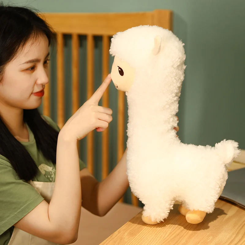 Милая плюшевая игрушка-альпака японская мягкая набивная Овечка лама