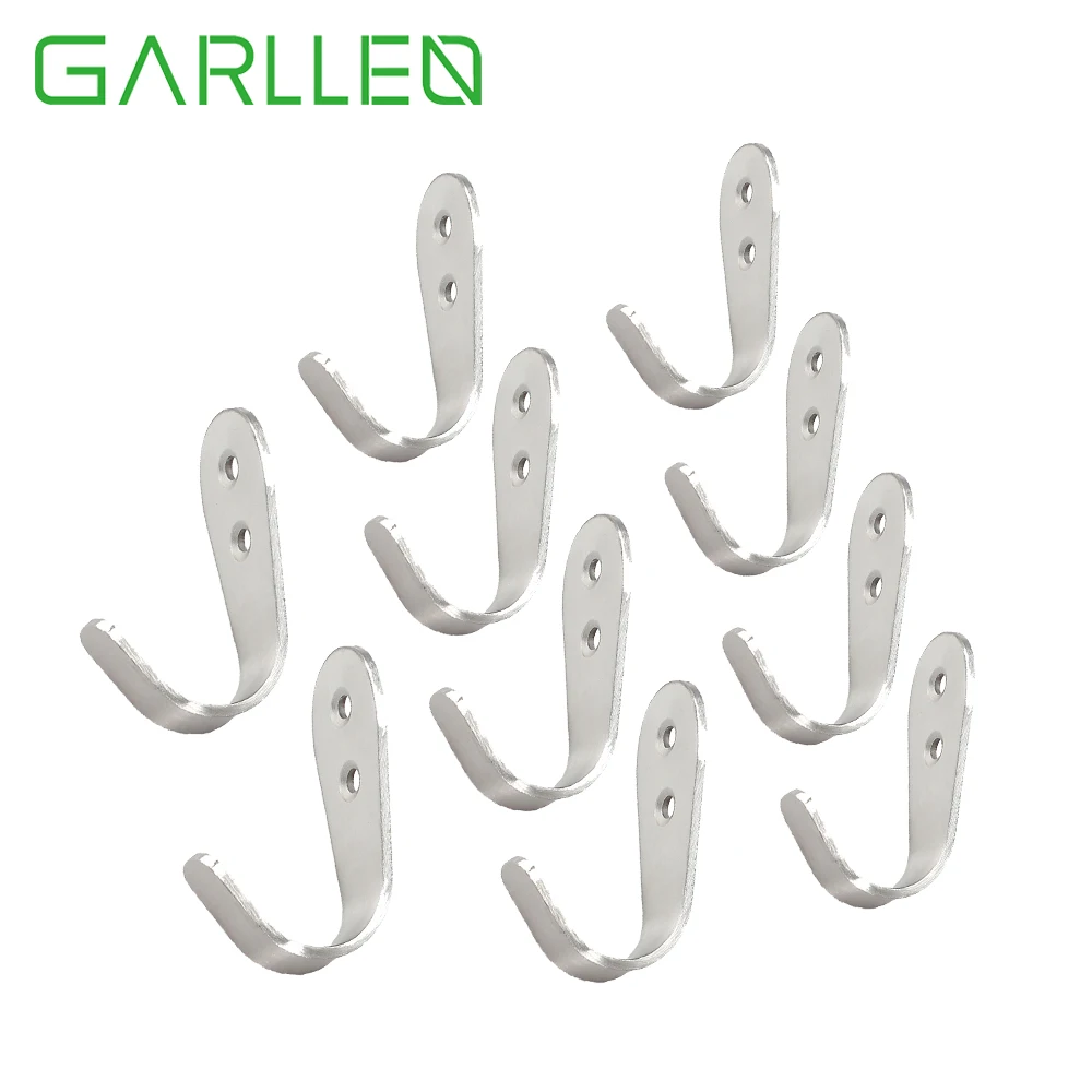GARLLEN 10pcs Brushed Stainless Steel Single Heavy Duty Wall Hook for Coats Hats Handbags Umbrellas Towels Robes
GARLLEN 10pcs Brushed Stainless Steel Single Heavy Duty Wall Hook for Coats Hats Handbags Umbrellas Towels Robes
