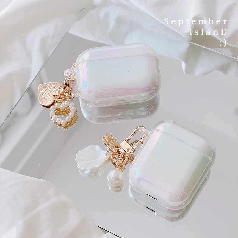 Rainbow Transparent keychain shell lovely Headphone Earphone hard case for airpods 1 2 pro Wireless Headset Accessories cover
Rainbow Transparent keychain shell lovely Headphone Earphone hard case for airpods 1 2 pro Wireless Headset Accessories cover