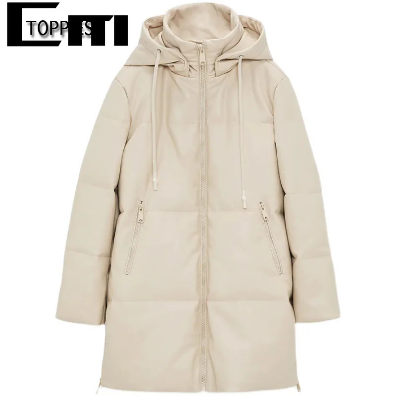 Toppies Winter Jacket Faux Leather Long Coat Women Parkas Hooded Coat Oversized Outwear 2021
Toppies Winter Jacket Faux Leather Long Coat Women Parkas Hooded Coat Oversized Outwear 2021