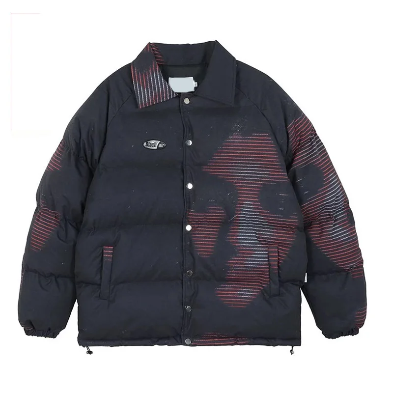 Hip Hop Down Jacket Men Diablo Graffiti Thick Cotton Parkas Winter Thick Warm Coats High Street Retro Oversized Parka Streetwear
Hip Hop Down Jacket Men Diablo Graffiti Thick Cotton Parkas Winter Thick Warm Coats High Street Retro Oversized Parka Streetwear