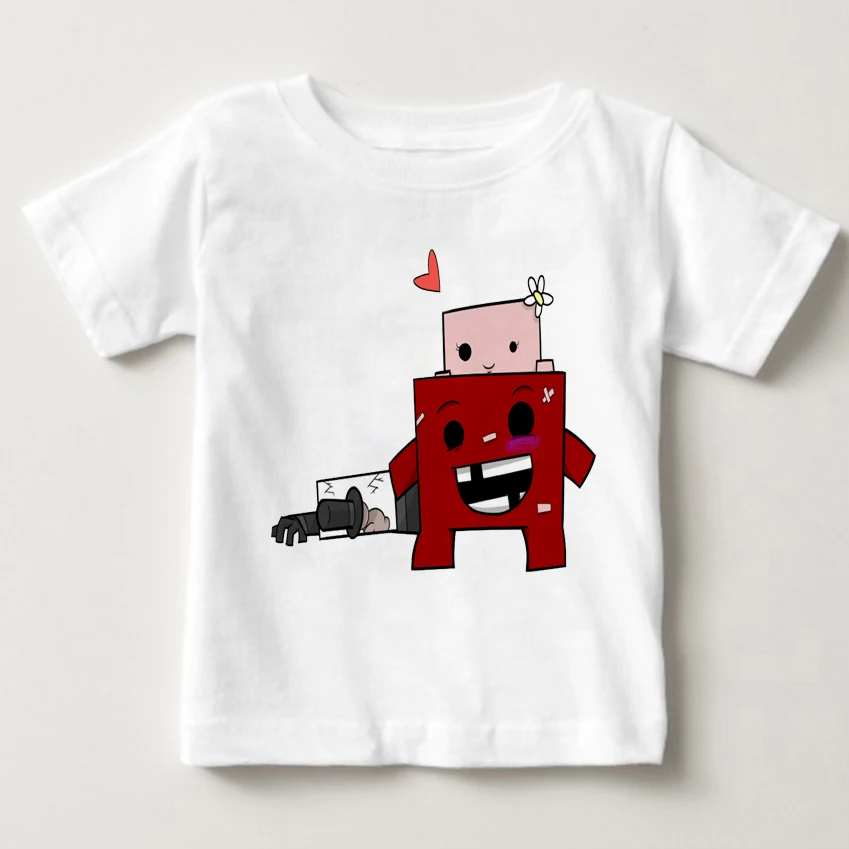 100% Cotton Fashion T Shirts New Super Meat Boy Video Game boys T Shirt summer children Short sleeve shirt motion shirt MJ
100% Cotton Fashion T Shirts New Super Meat Boy Video Game boys T Shirt summer children Short sleeve shirt motion shirt MJ