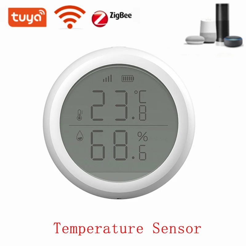 Датчик температуры и влажности ZigBee Tuya с ЖК-экраном и пультом дистанционного управления
Датчик температуры и влажности ZigBee Tuya с ЖК-экраном и пультом дистанционного управления