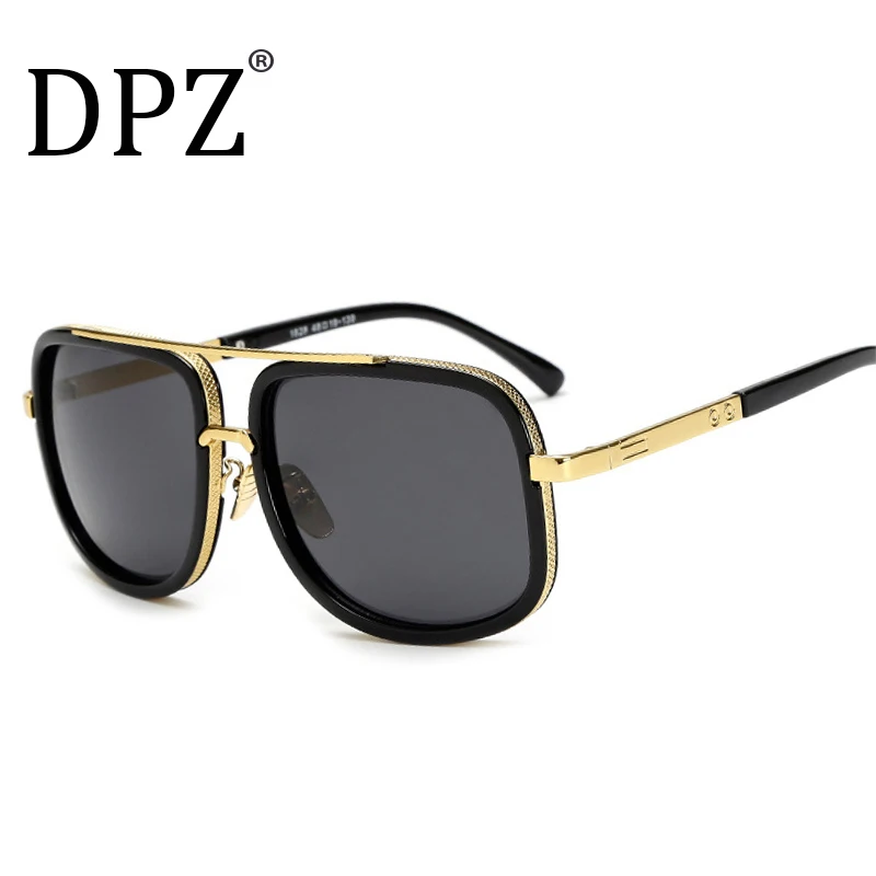 Солнцезащитные очки DPZ в большой оправе для мужчин и женщин винтажные авиаторы