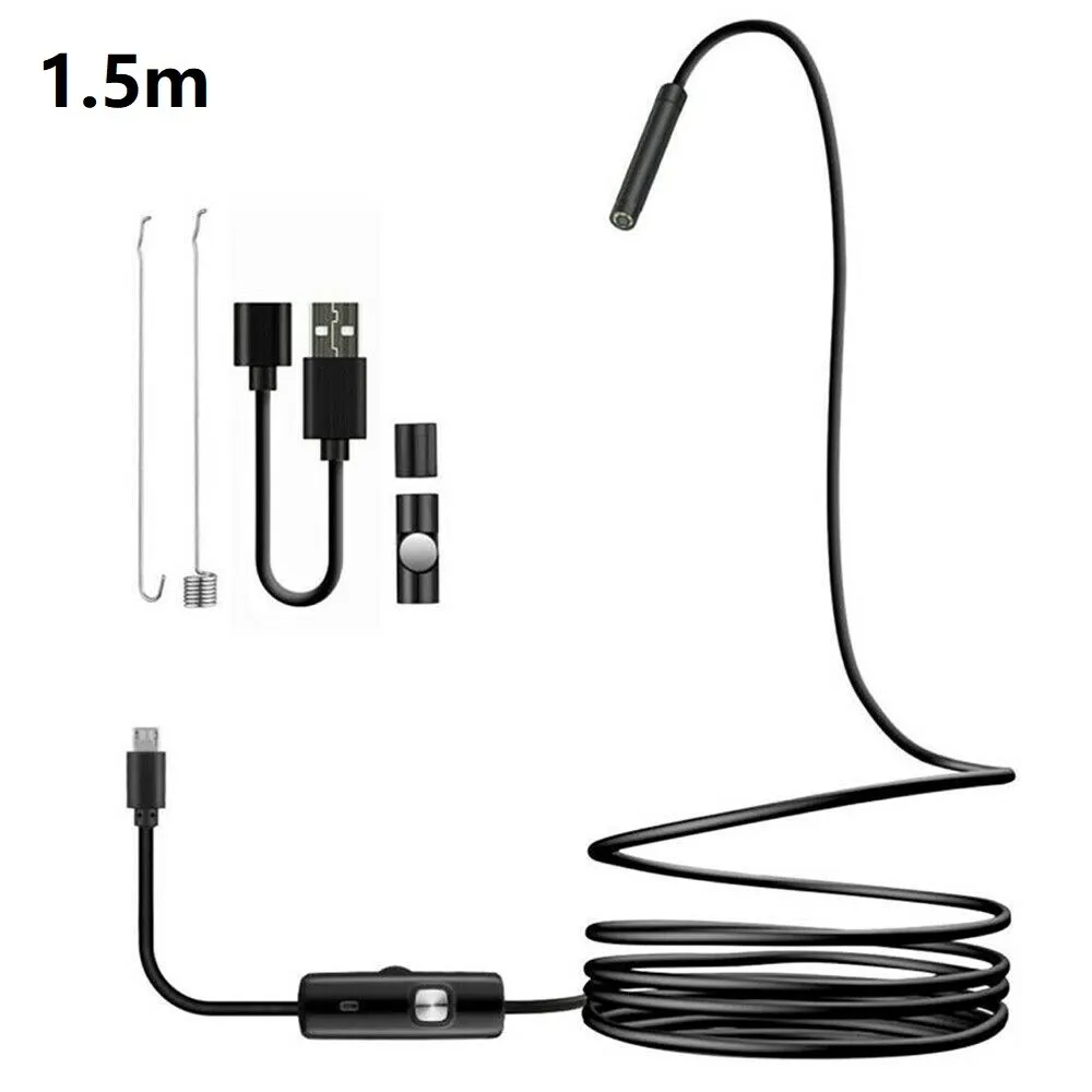 1/1.5/2M 7/5.5mm Endoscope Camera Flexible IP67 Waterproof Inspection Borescope Camera For Android PC Notebook 6LEDs Adjustable
1/1.5/2M 7/5.5mm Endoscope Camera Flexible IP67 Waterproof Inspection Borescope Camera For Android PC Notebook 6LEDs Adjustable
