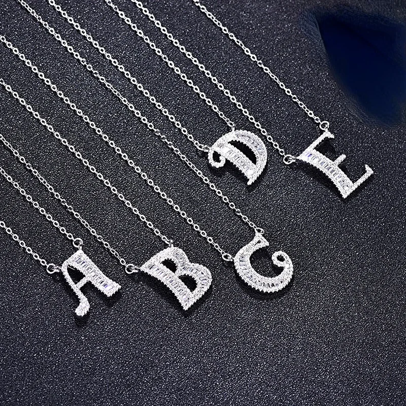 Romantic Travel with Sterling Silver 925 Full Crystal Zircon 26 Letters Necklace Necklace for Women Korean Fashion New Jewelry
Romantic Travel with Sterling Silver 925 Full Crystal Zircon 26 Letters Necklace Necklace for Women Korean Fashion New Jewelry