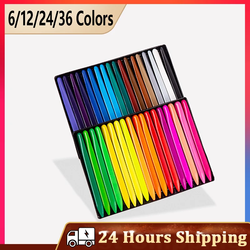 Fashion 36 Colors Triangular Crayons Safe Non-toxic Triangular Colouring Pencil for Students Kids Children UY8
Fashion 36 Colors Triangular Crayons Safe Non-toxic Triangular Colouring Pencil for Students Kids Children UY8