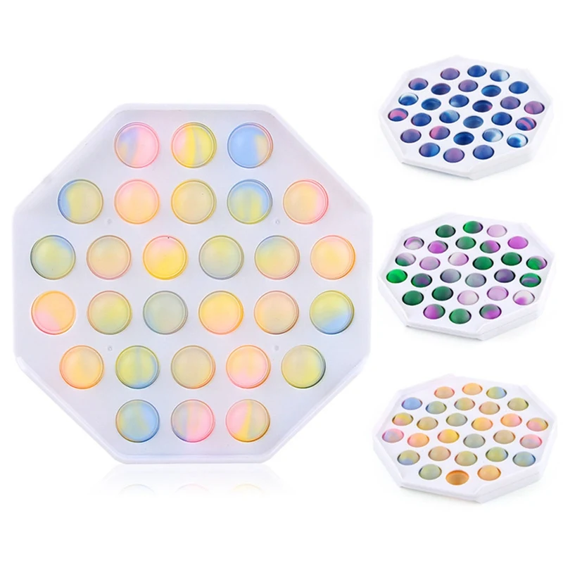 New Style Sensory Rainbow Decompression Toy Anxiety Fidget Toys Anti Stress Push Pop Bubble
New Style Sensory Rainbow Decompression Toy Anxiety Fidget Toys Anti Stress Push Pop Bubble