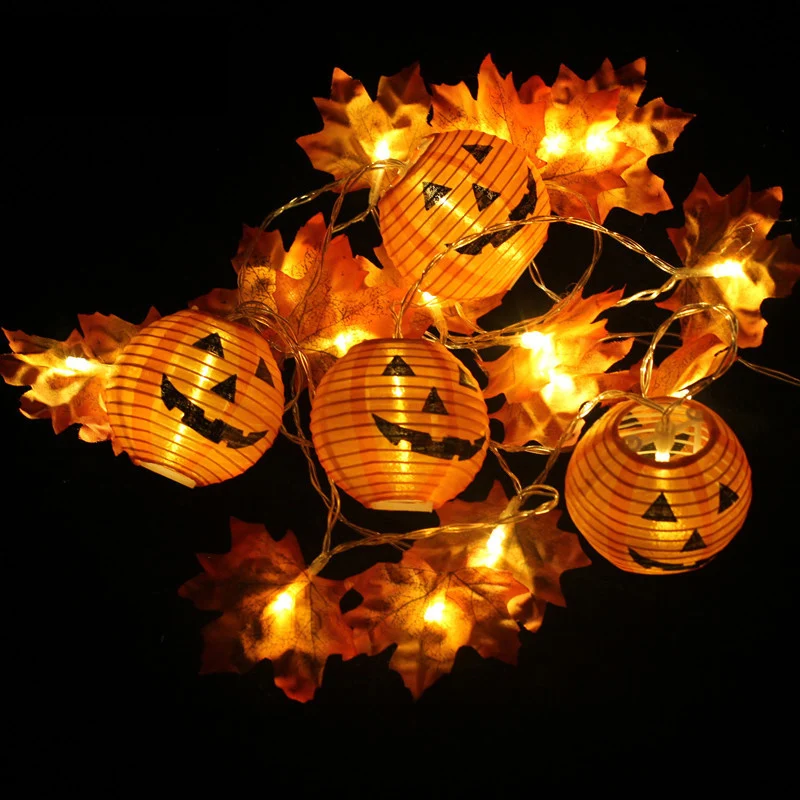 10/20 LED Pumpkin Maples Leaf Garland String Lights Halloween 3D Pumpkin Lights for Halloween PAK55
10/20 LED Pumpkin Maples Leaf Garland String Lights Halloween 3D Pumpkin Lights for Halloween PAK55