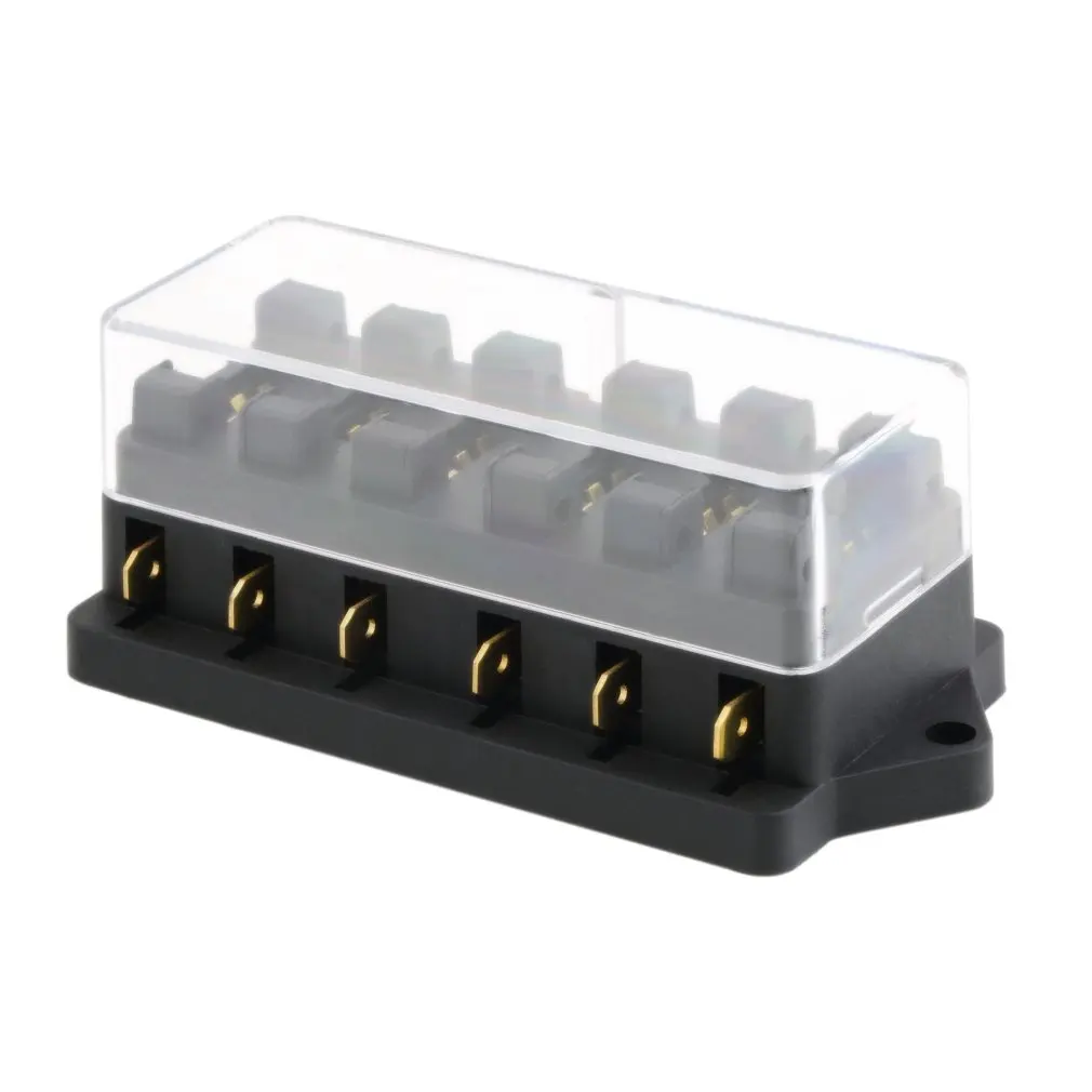 Universal 12V 6 Way Fus e Box Block Fus e Holder Box Car Vehicle Circuit Automotive Blade Car Fus e Accessory Tool
Universal 12V 6 Way Fus e Box Block Fus e Holder Box Car Vehicle Circuit Automotive Blade Car Fus e Accessory Tool