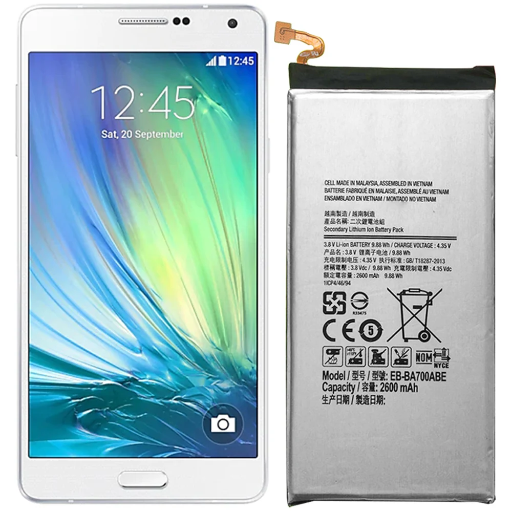 Аккумулятор для Samsung Galaxy A7 2015 A700F A700H A700FD|Аккумуляторы мобильных телефонов| |