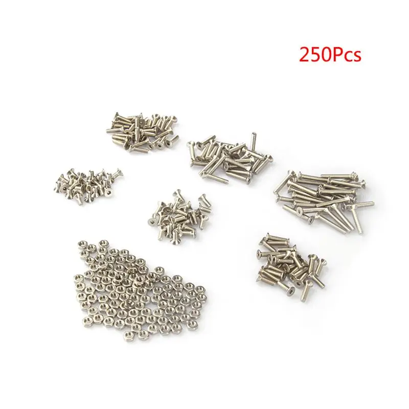 250 шт./пакет 304 нержавеющая сталь M3 Cap/Button/Flat Head ВИНТЫ Set Hex Socket Bolt с шестигранными гайками набор в ассортименте
250 шт./пакет 304 нержавеющая сталь M3 Cap/Button/Flat Head ВИНТЫ Set Hex Socket Bolt с шестигранными гайками набор в ассортименте